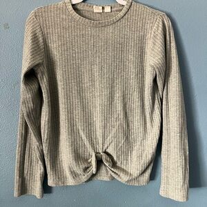 ROXY Gray Ribbed girls Top